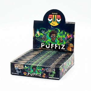 Seda Puffiz Slim Brown Copa do Mundo - Display