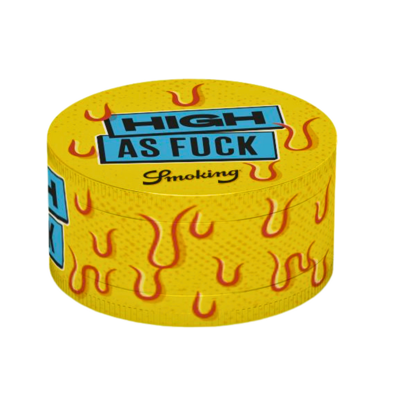 Dichavador de Metal High as Fuck XL 4 Partes Smoking