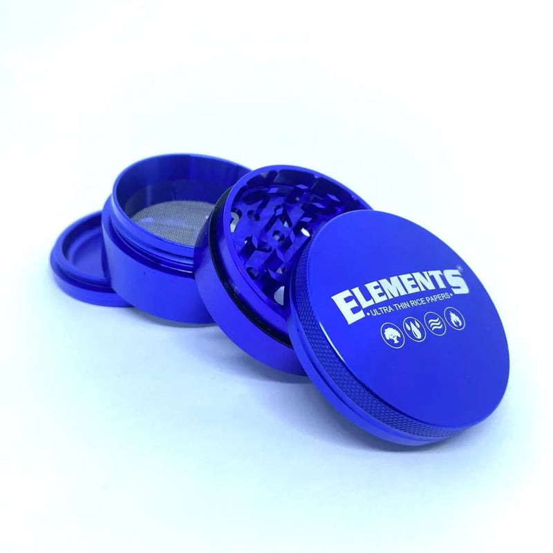 Dichavador de Metal Elements 4 Partes 56mm Blue
