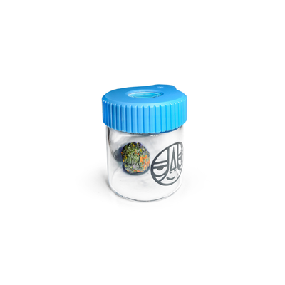 Pote Hermético de Vidro com LED e Lupa 10x
