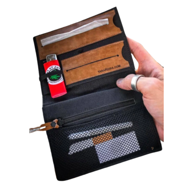 Carteira para Tabaco Tabakeira - Preta